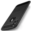 Husa iPhone XS/X 5.8&#039;&#039;, Carbon Fiber, Ipaky, Neagra