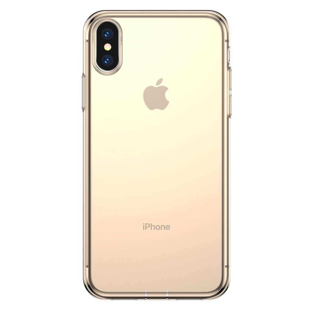 Husa pentru iPhone XS/X  Simplicity Transparent gold Baseus thumb