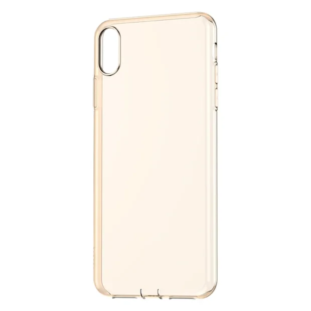 Husa pentru iPhone XS/X  Simplicity Transparent gold Baseus