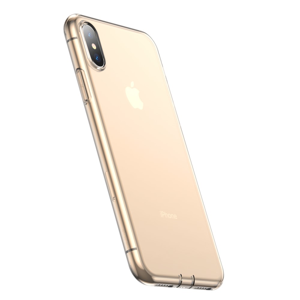 Husa pentru iPhone XS/X  Simplicity Transparent gold Baseus thumb