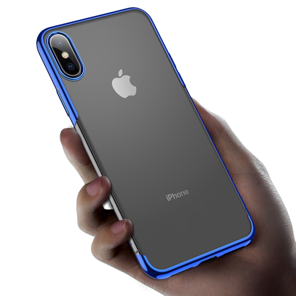 Husa iPhone XS/X,Shining Series, Albastra, Baseus thumb