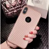 Husa iPhone X/Xs Carbon Fiber Texture Roz Gold