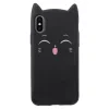 Husa iPhone X/XS 5.8&#039;&#039; Mustache Silicon 3D Neagra