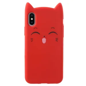 Husa iPhone X/XS 5.8&#039;&#039; Mustache Silicon 3D Rosie