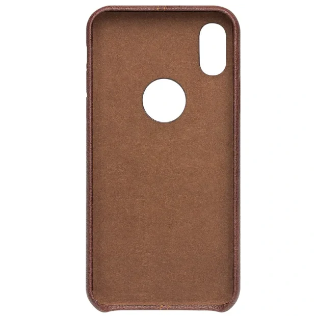 Husa iPhone X/Xs Qialino Leather Back Case Maro