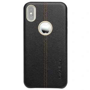 Husa iPhone X/Xs  Qialino Leather Back Case Neagra