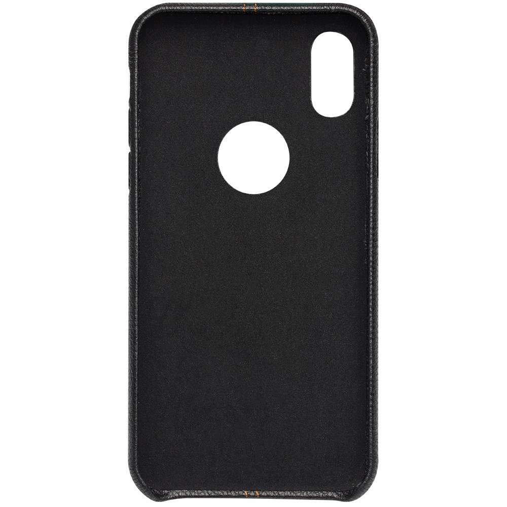 Husa iPhone X/Xs  Qialino Leather Back Case Neagra thumb