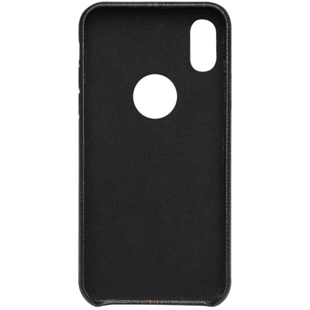 Husa iPhone X/Xs  Qialino Leather Back Case Neagra