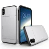 Husa iPhone X/Xs 5.8&#039;&#039; Sliding Card Holder Argintie