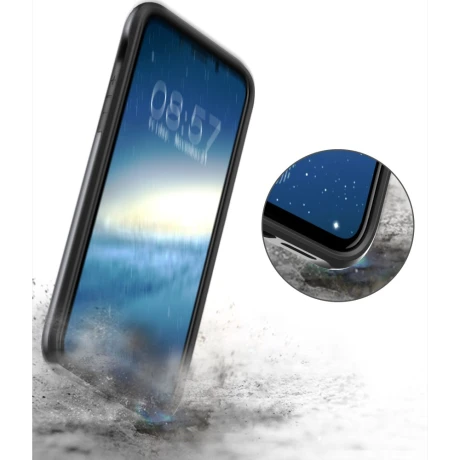 Husa iPhone X/Xs 5.8&#039;&#039; Sliding Card Holder Gri