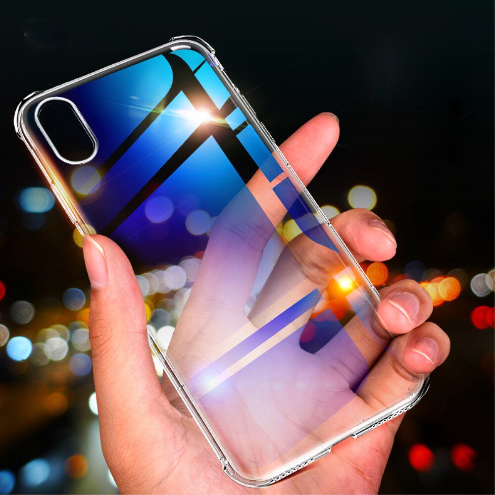 Husa iPhone X/XS Air Cushion Drop-Proof Transparenta Rock thumb