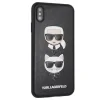 Husa iPhone X/XS Karl Lagerfeld &amp; Choupette Hard Case PU Neagra