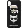 Husa iPhone X/XS Karl Lagerfeld &amp; Choupette Hard Case PU Neagra