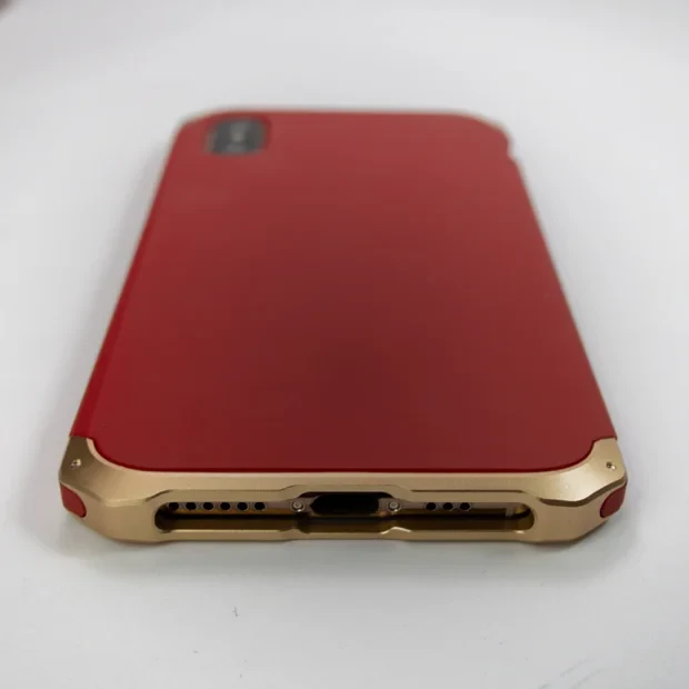 Husa iPhone X/XS Shockproof Armor Cover Rama Gold