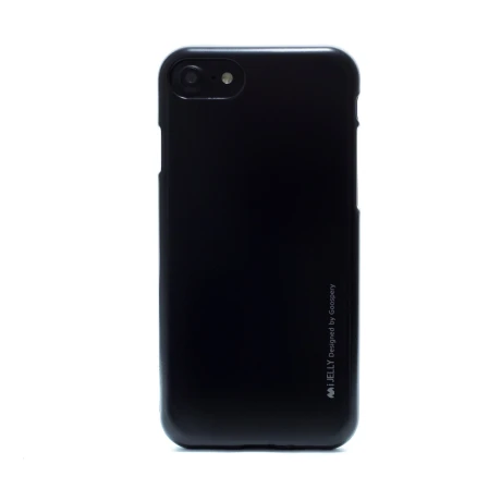Husa Jelly Metal iPhone 7/8/SE 2 Negru Goospery