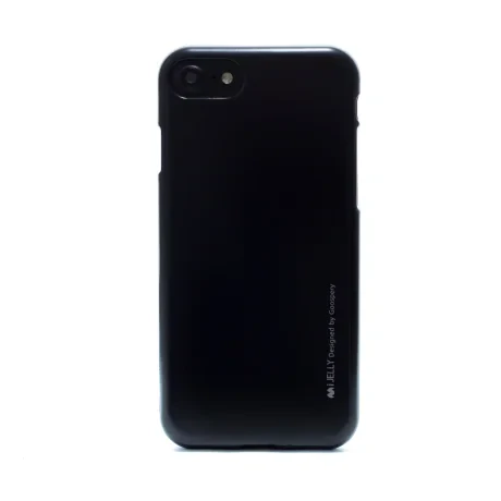 Husa Jelly Metal iPhone 7/8/SE 2 Negru Goospery