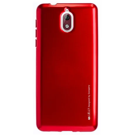 Husa Jelly Metal Nokia 3.1, Goospery Rosu