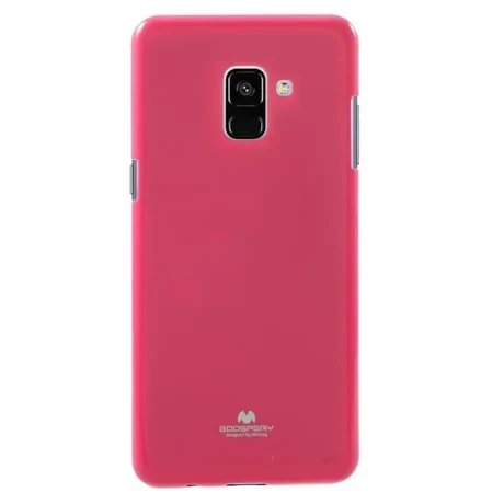 Husa Jelly Metal Samsung Galaxy A8 2018 Roz Goospery