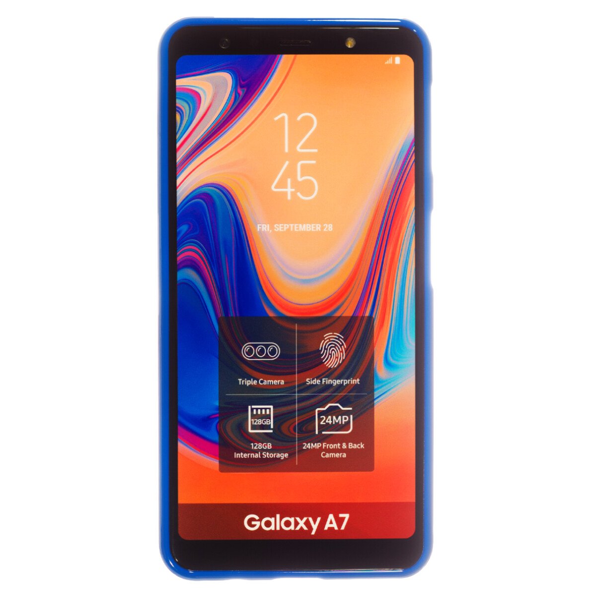 Husa Jelly Samsung Galaxy A7 2018, Albastru thumb