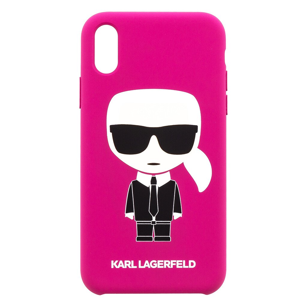 Husa Karl Lagerfeld Body Ikonik pentru iPhone XR, Fuchsia thumb