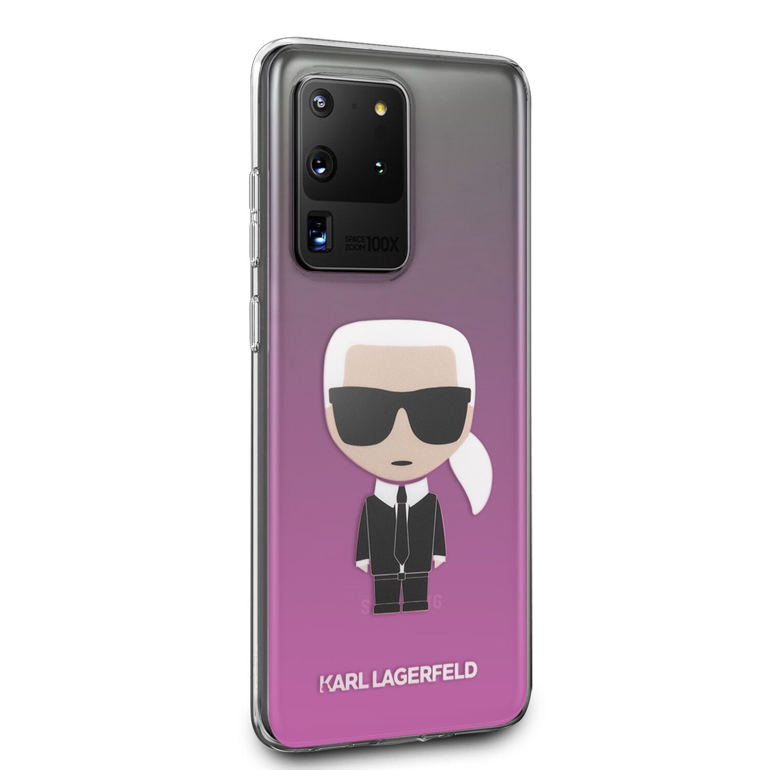 Husa Karl Lagerfeld Degrade Cover pentru Samsung Galaxy S20 Ultra Pink thumb