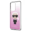 Husa Karl Lagerfeld Degrade Cover pentru Samsung Galaxy S20 Ultra Pink