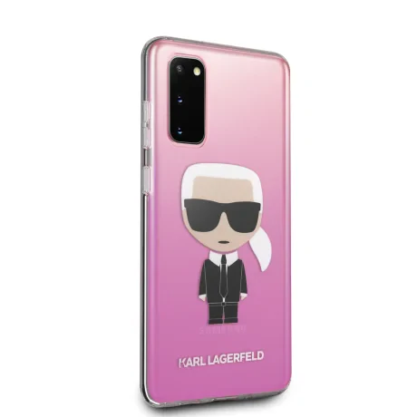 Husa Karl Lagerfeld Degrade pentru Samsung Galaxy S20, Roz
