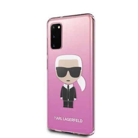 Husa Karl Lagerfeld Degrade pentru Samsung Galaxy S20, Roz