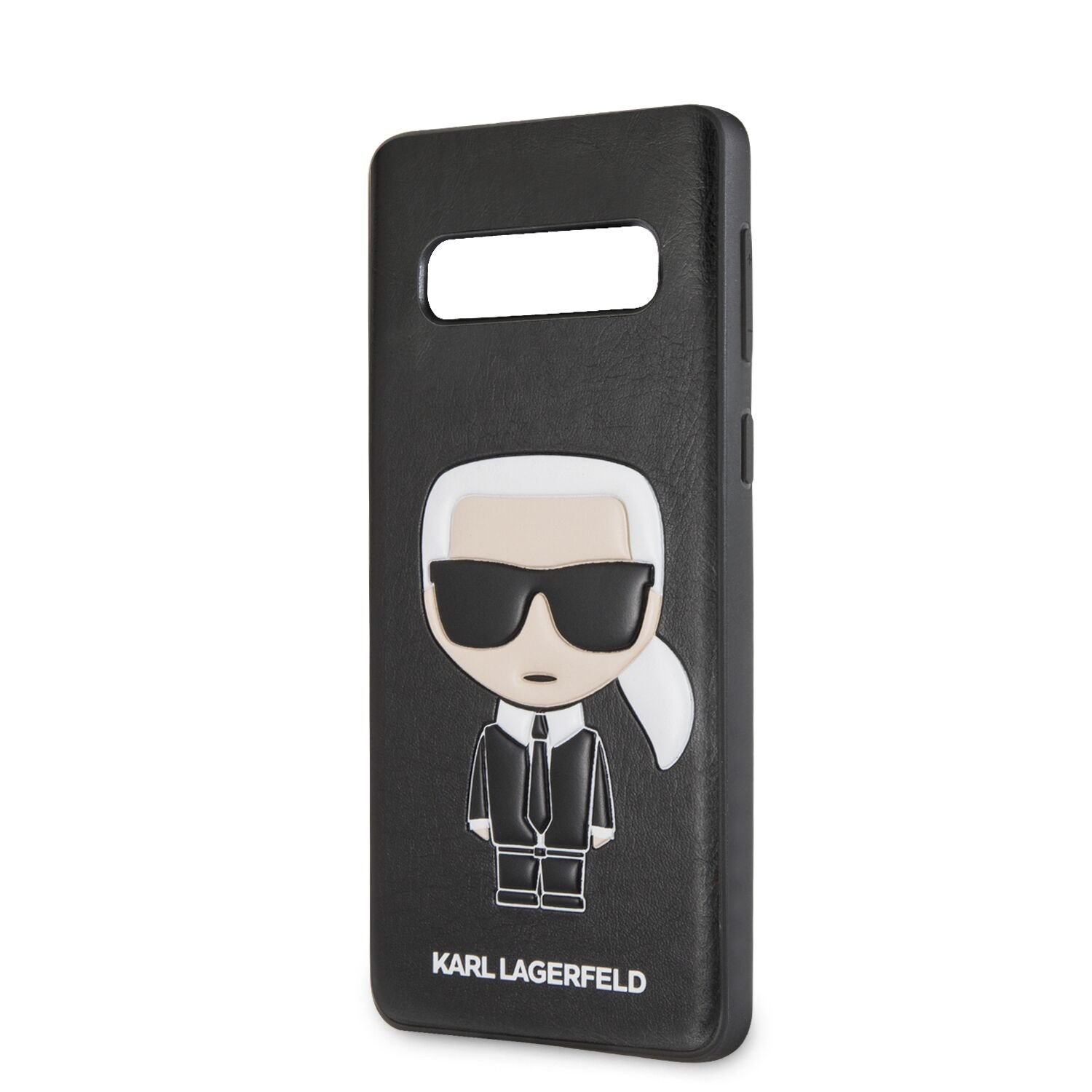 Husa Karl Lagerfeld Ikonik Full Body PC/TPU pentru Galaxy S10 Negru thumb