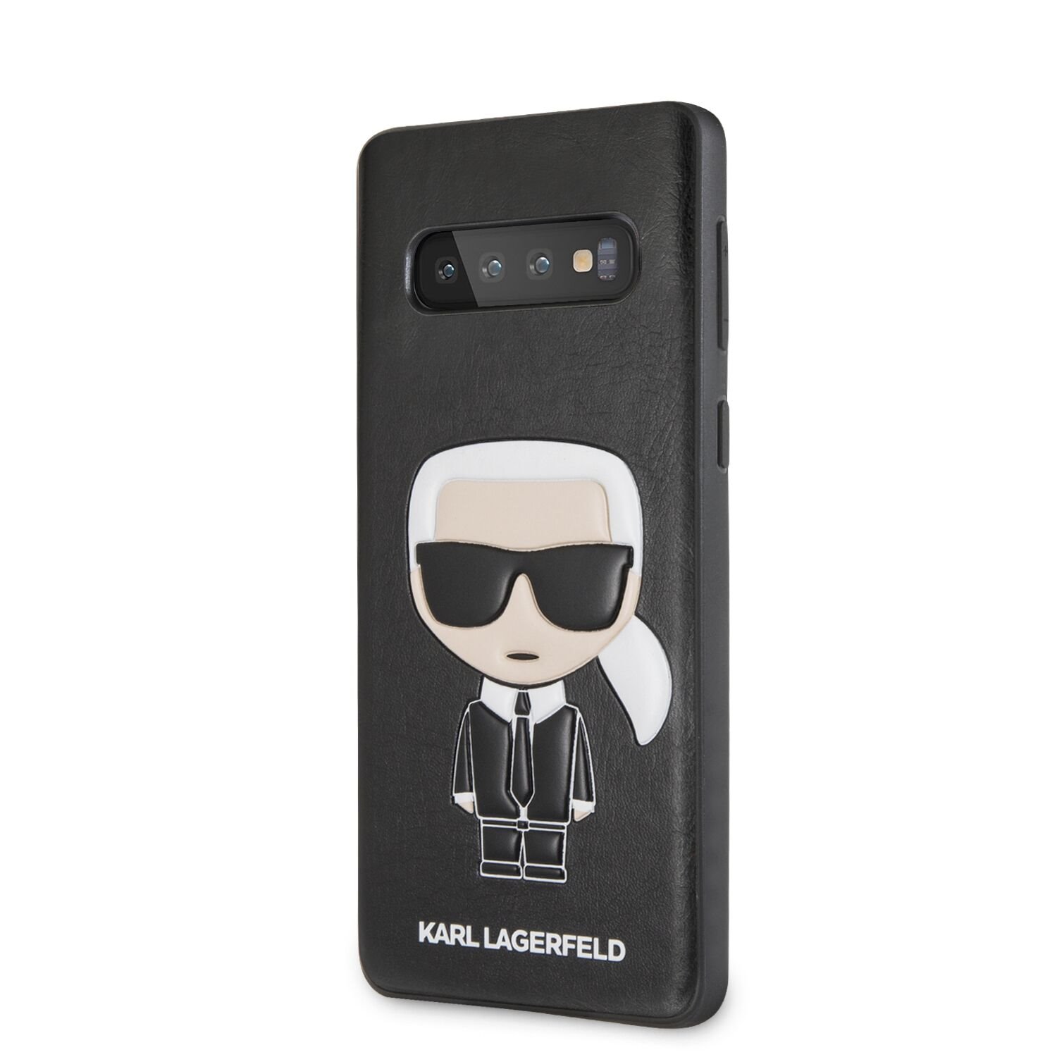 Husa Karl Lagerfeld Ikonik Full Body PC/TPU pentru Galaxy S10 Negru thumb