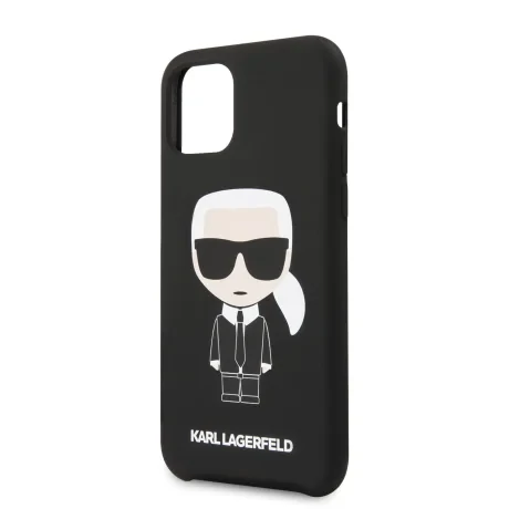 Husa Karl Lagerfeld Ikonik Silicone pentru iPhone 11 Negru