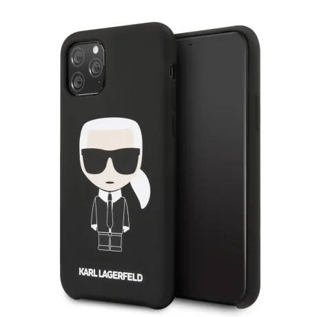 Husa Karl Lagerfeld Ikonik Silicone pentru iPhone 11 Negru