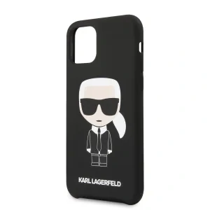Husa Karl Lagerfeld Ikonik Silicone pentru iPhone 11 Negru
