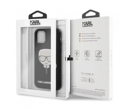 Husa Karl Lagerfeld Pentru IPhone 11 Pro Iconik Embossed & Glitter Negru thumb