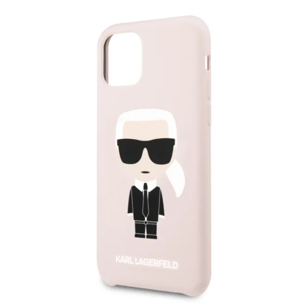 Husa Karl Lagerfeld Silicone pentru  iPhone 11 Pro Max, Roz