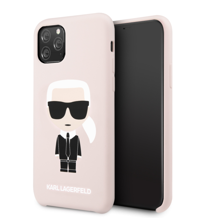 Husa Karl Lagerfeld Silicone pentru iPhone 11 Roz thumb