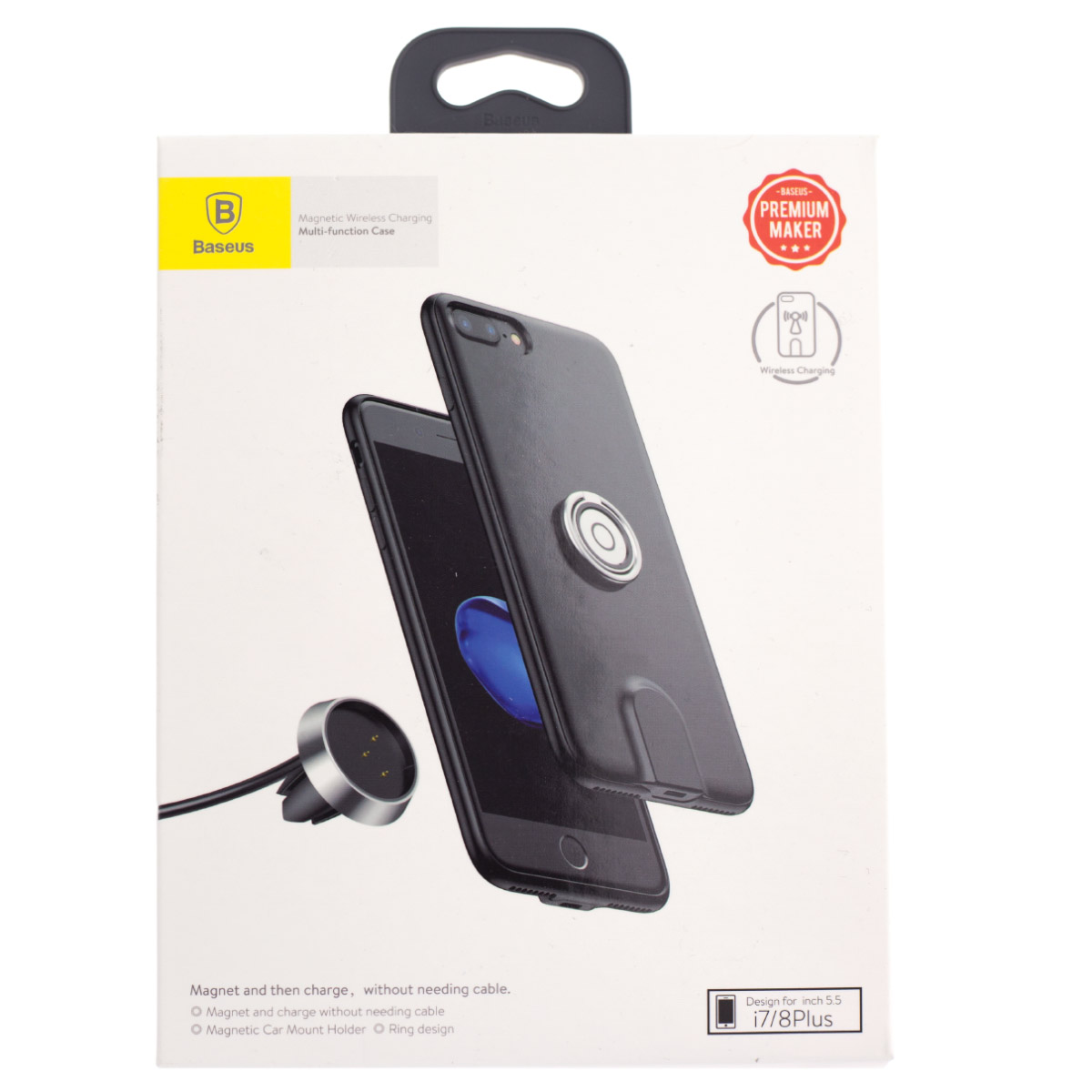 Husa Magnetic Wireless iPhone 7/8 Plus, Baseus Neagra thumb