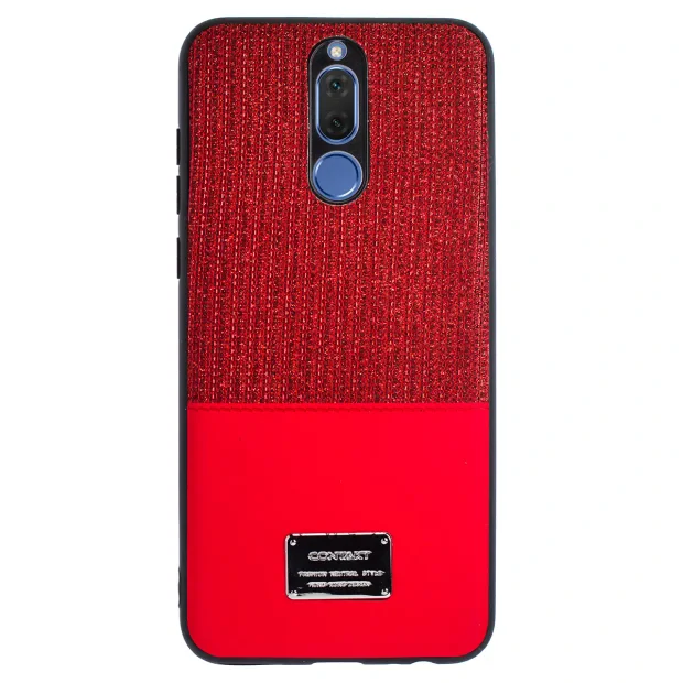 Husa Magnetica Huawei Mate 10 Lite, Rosu Glitter CTK