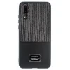 Husa Magnetica Huawei P20, Negru Glitter CTK