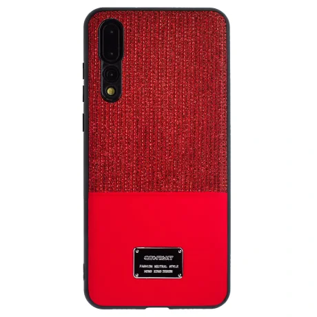 Husa Magnetica Huawei P20 Pro, Rosu Glitter CTK