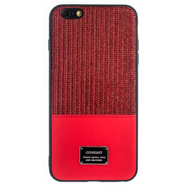 Husa Magnetica iPhone 6 Plus, Rosu Glitter CTK