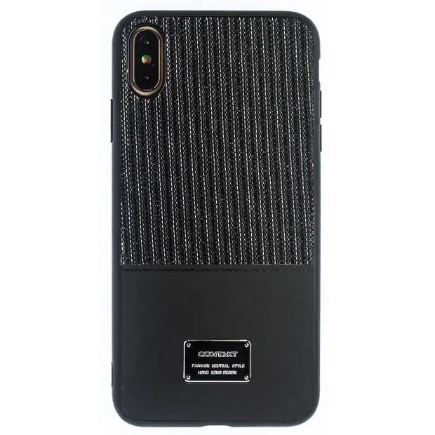 Husa Magnetica iPhone XS Max, Negru Glitter CTK