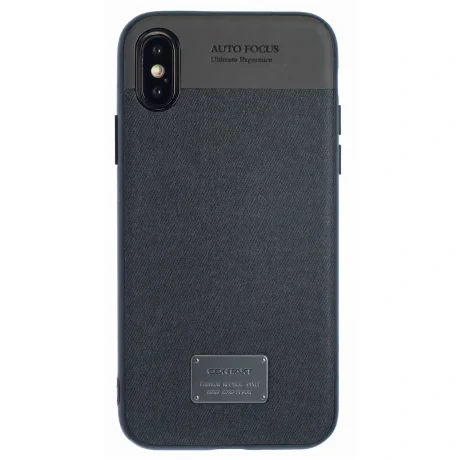 Husa hard iPhone X/XS, Negru CTK