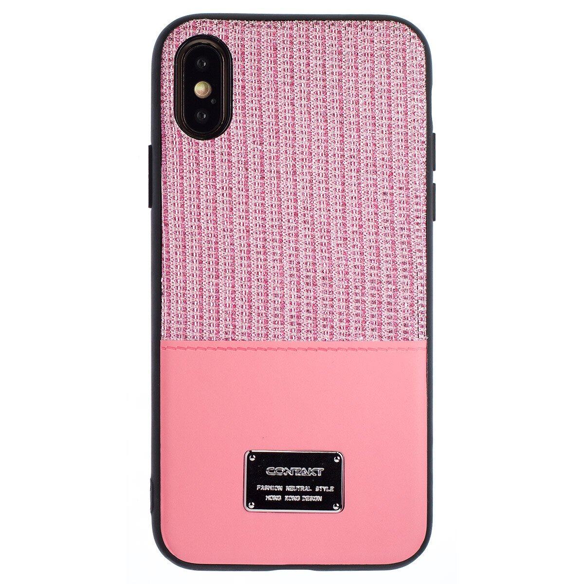 Husa Magnetica iPhone X/XS, Roz Glitter CTK thumb