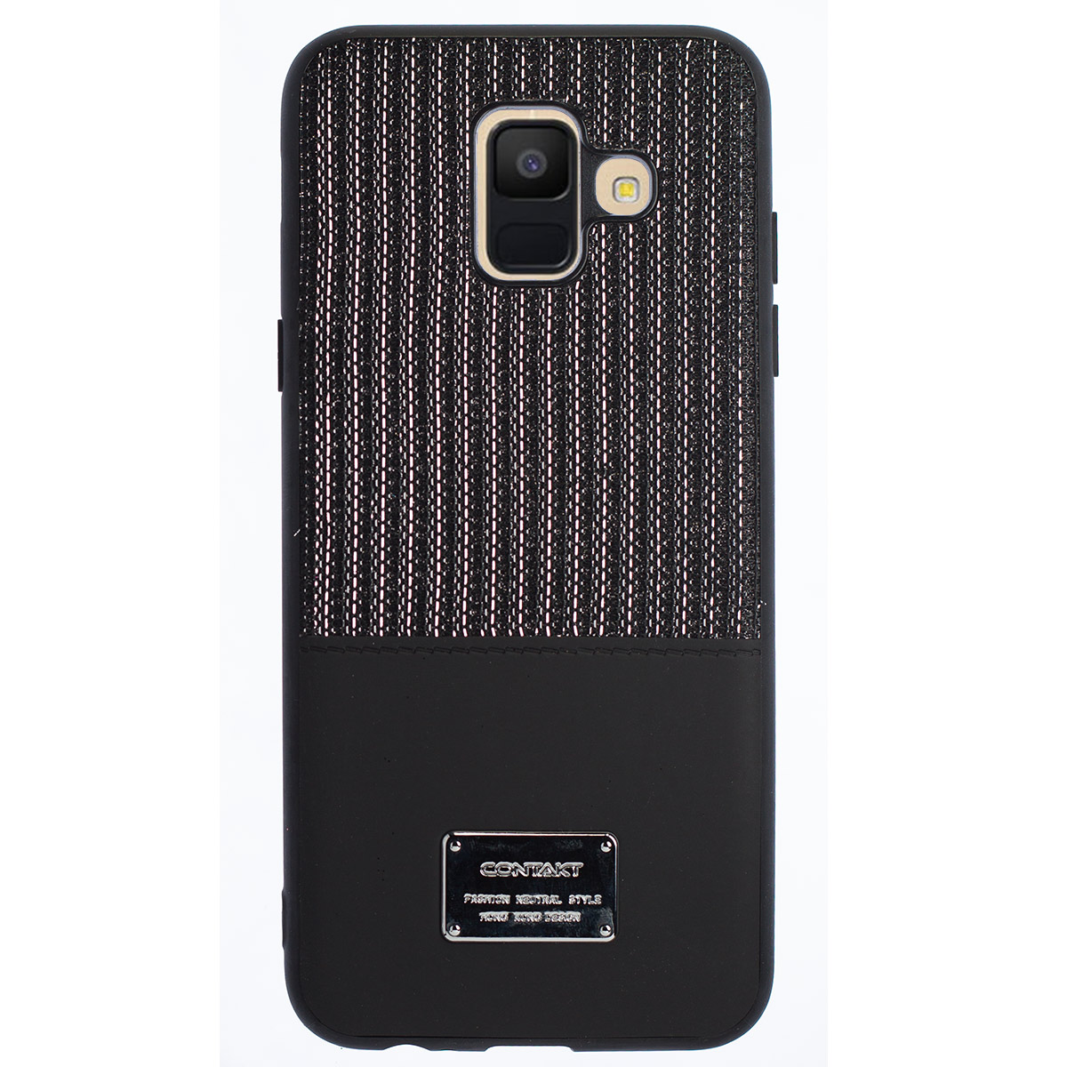 Husa Magnetica Samsung Galaxy A6 2018, Negru Glitter CTK thumb