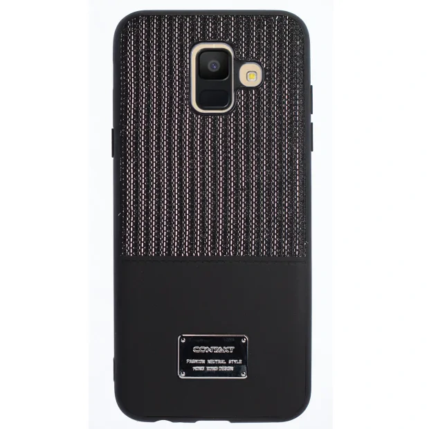 Husa Magnetica Samsung Galaxy A6 2018, Negru Glitter CTK