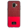 Husa Magnetica Samsung Galaxy A6 2018, Rosu Glitter CTK