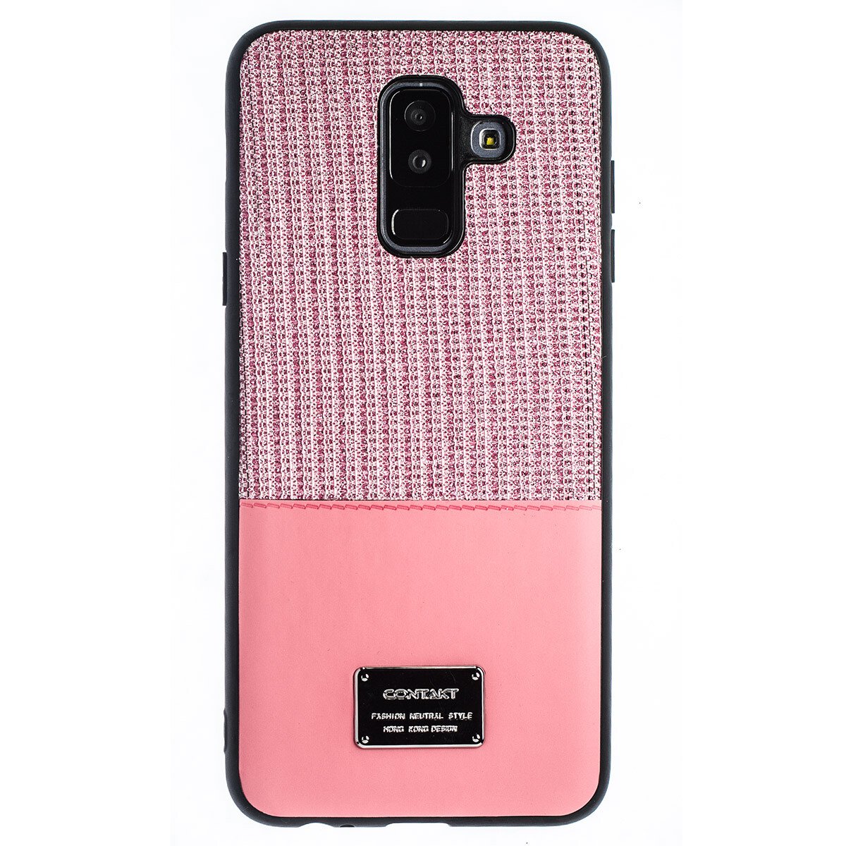 Husa Magnetica Samsung Galaxy A6 Plus 2018, Roz Glitter CTK thumb