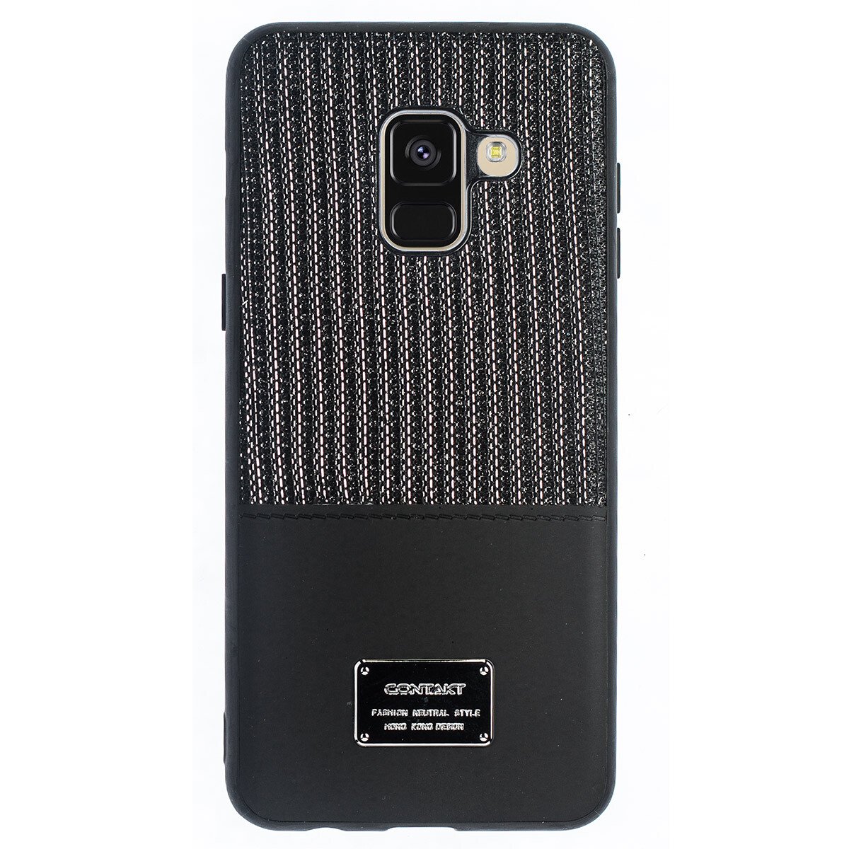 Husa Magnetica Samsung Galaxy A8 2018, Negru Glitter CTK thumb