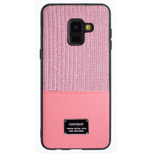 Husa Magnetica Samsung Galaxy A8 2018, Roz Glitter CTK